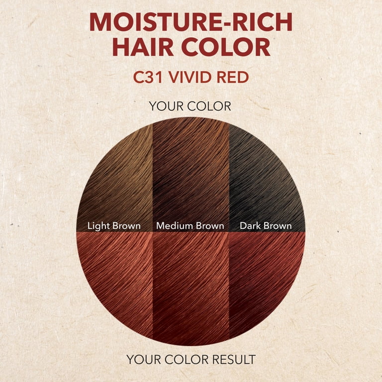 Creme of Nature, Moisture-Rich Hair Color, Vivid Red C31 - Walmart.com