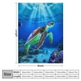 thumbnail image 4 of ARISTURING Turtle Throw Blanket- Turtle Blanket for Couch Sofa Bed Warm Fuzzy Cozy Turtle Blanket for Office Travel Camping Soft Lightweight Sea Turtle Gifts for Women Man Kids, 4 of 6