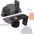 thumbnail image 5 of Sliding barn door bottom floor tracks, adjustable rollers, wall mounting system, smooth and quiet, 5 of 5