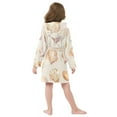 thumbnail image 7 of FORMRS Niños Bathrobe Unisex Hooded Robe Soft Plush Pajamas Sleepwear, Size 10-12T, Pink Seashell, 7 of 7