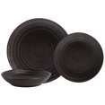 thumbnail image 1 of Safdie & Co. Capri Stoneware Dinnerware 12PC Set Black, 1 of 6
