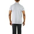 thumbnail image 2 of ToBeInStyle Men's Cotton Slim Fit Classic Polo T-Shirt - Heather Grey - 2XL, 2 of 7