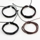 thumbnail image 5 of Qarigey Pack of 4 Bracelets Leather Bangle Gift Wrist Leisure Stylish Wristband Personalized Wedding Wrap Wearable Casual Jewelry 2Conjunto, 5 of 6