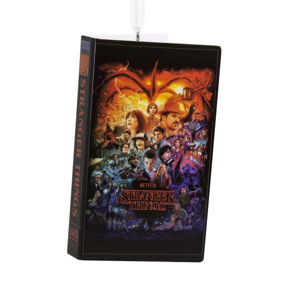 Hallmark Netflix Stranger Things Retro Video Cassette Case Christmas Ornament, 0.21lbs