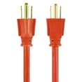 thumbnail image 4 of Hyper Tough 25FT 16AWG 3 Prong Orange Outdoor Extension Cord with Single Outlet, 125V, 13A, 4 of 9
