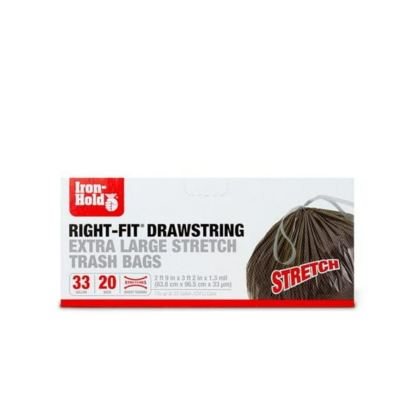 6041064 Sacs Poubelle à Cordon 33 gal, 20 par Paquet - Lot de 8