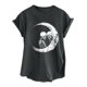 thumbnail image 1 of Camiseta de mujer, camisetas divertidas y bonitas con abertura lateral Vintage, camiseta de manga corta con estampado de letras divertidas, blusa holgada con mangas caídas y hombros descubiertos Pompotops hfajkhk127254, 1 of 9