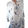 thumbnail image 1 of Gvmfive Women Casual Long Sleeve Floral Shirt Tops Sequins Pocket Loose Tee Blouse, 1 of 4