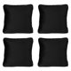 thumbnail image 1 of Cojin Decorativo Cuadrado Grande DICASA Set de 4 negro, 1 of 4