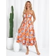 thumbnail image 3 of Vestido de verano GRACE KARIN Aline Maxi con tirantes finos con estampado floral, 3 of 7
