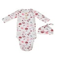 thumbnail image 3 of PENGXIANG Kids Cartoon Patterns Print  Neck Long Sleeve Sleepwear Cap, 3 of 6