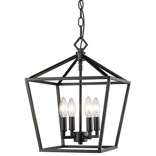 Millennium 3234-MB Four Light Pendant, Black