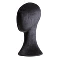 thumbnail image 4 of Mannequin Cabeza Porta Peluca Expositor Sombrero Soporte Accesorios Belleza Flannel Espuma con Diseño Portátil Adecuado para Salón Tienda Barbershop C Estilo A, 4 of 10