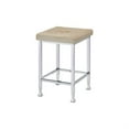 thumbnail image 1 of Acme Furniture 74007 Counter High Stool, Beige Velvet & Chrome Finish, 1 of 2