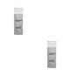 thumbnail image 4 of Bewildely Bolsa de almacenamiento organizadora para colgar en la pared de 3 rejillas que contiene juguetes bolsa de bolsillo de decoración 2019 gris 2Conjunto, 4 of 6