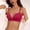 Red, variant on Kukoosong Balconette Bras for Women Fashion Plus Size Women's Thin Bra without Rims Gathering Breathable Underwear Daily Bras, Sizes XL
