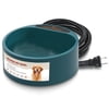 iMounTEK Heated Pet Bowl, Outdoor Heated Water Bowl Provides Drinkable Water in Winter for Dog Cat Bird Squirrel, 74.4oz Heating Water Dish