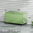 thumbnail image 7 of GONICHA 150 Gallon Outdoor Storage Box with Swivel Wheels,Waterproof Deck Box with Lid for Patio Furniture, Garden Tools, Outdoor Cushion,Green, 7 of 7