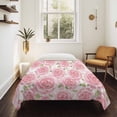 thumbnail image 4 of Pink Roses Large Tapestry for Bedroom Wall Hanging Tapestry, Retro Flower Floral Botanicall Plant Leaf Ceiling Backdrop Tapestries Poster Blanket Wall Decor for Teens Room Living Room Dorm 100" x 59", 4 of 8