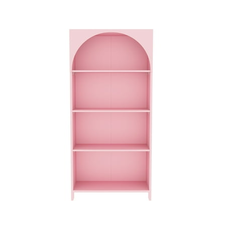 House of Happy Arched Bookshelf Pink