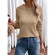 thumbnail image 4 of Camisa de manga larga Dokotoo Spring Fashion 2025 para mujer, color caqui, 4 of 6