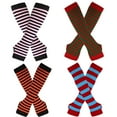 thumbnail image 4 of Conjunto navideño de guantes largos para mujer, finos, de primavera y otoño, con dedos abiertos, guantes largos decorativos por encima del codo, 4 of 6