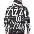 thumbnail image 7 of Kdxio In Pizza We Crust Art Print Mens Casual Hooded Collar Drawstring Hoodies Pullover Sweatshirts Casual Long Sleeve Shirts-Large, 7 of 7