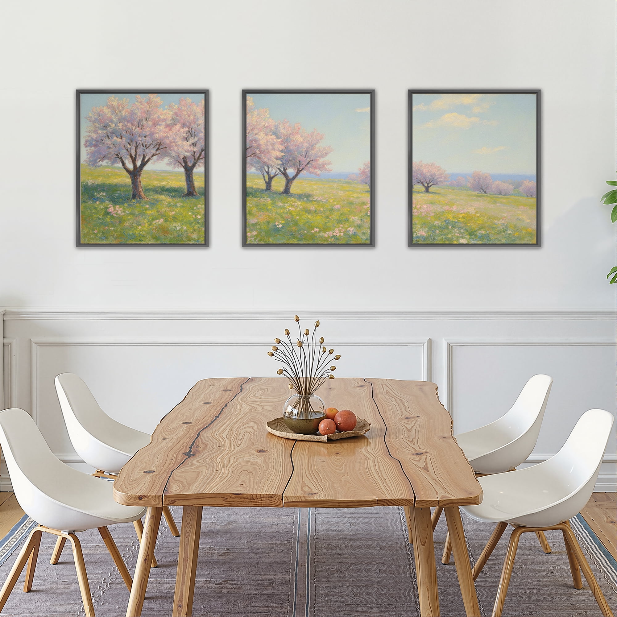 MAYEERTY Modern Abstract Wall Art Painting, Living Room Decor, Black Aluminum Alloy Frame, 15.7"x11.8"