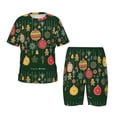 thumbnail image 1 of Fotbe Christmas Pijama Estampada de 2 Piezas para Niños – Ropa de Dormir de Manga Corta Cómoda para Niños y Niñas, Camiseta y Shorts de Algodón-XX-Large, 1 of 6