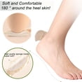 thumbnail image 2 of Heel Pad Shoe Insert - 4 Pairs of Shoe Pad Inserts for Men & Womens Shoes, Sneakers & High Heels - Reduces Heel Discomfort - Soft & Comfortable - Lasting Adhesion - Black & Apricot, 2 of 6