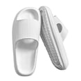 thumbnail image 1 of Cool Slippers Anti-Slip Home Couples Slippers Elastic for Walking (White 38-39), 1 of 8
