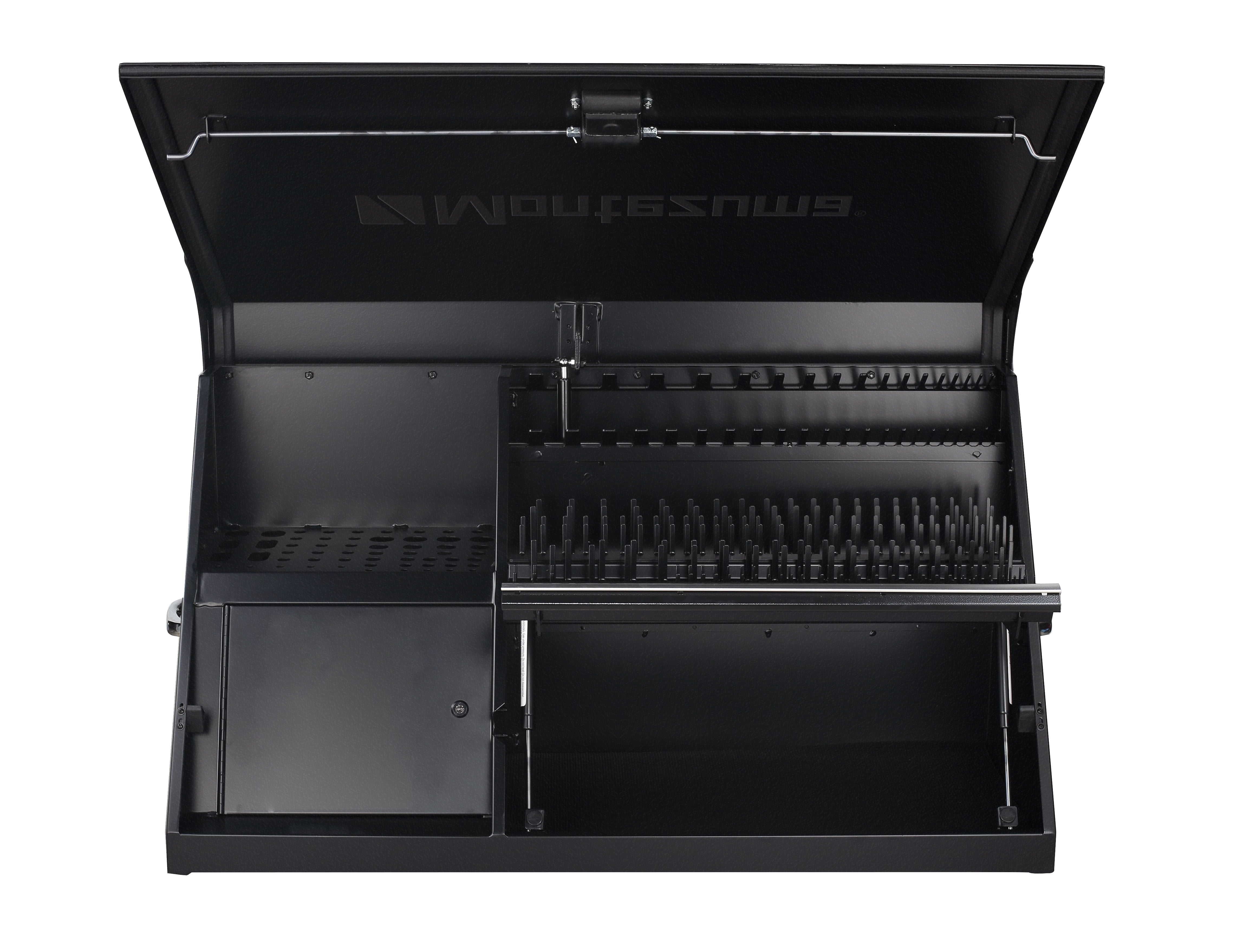 Montezuma 41" x 18" Steel Triangle Tool Box, Black