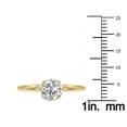 thumbnail image 5 of SZUL Women's Lab Grown 1 Carat Diamond Solitaire Ring in 14K Yellow Gold (F-G Color, VVS1-VVS2 Clarity), 5 of 7