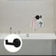 thumbnail image 3 of 2 ganchos dobles para toallas de baño, de acero inoxidable, para colgar en la pared, fáciles de instalar, para ducha y puerta de baño, 3 of 7