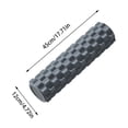 thumbnail image 3 of 17.72-Inch Textured EVA Foam Roller, Solid High-Density Exercise Massage Roller for Warm-Up, Mobility and Post-Workout Use, Gray, 3 of 7