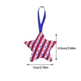 thumbnail image 2 of Clearance Under $5 Boovnll 4th of July Tree Decorations, Sequins Red White Blue Stars Memorial Day Ornaments, 4th of July Ornaments for Patriotic Party Hanging Decor, 4th of July Decorations, 2 of 5