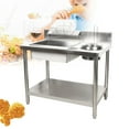 thumbnail image 5 of DENSET Breading Table Manual Station Chicken Fish Fried Worktop Prep Station Commercial, 5 of 15