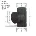 thumbnail image 2 of Selkirk Inc Cap And Tee 6 Inch DSP6TE-1, 2 of 2