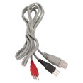 thumbnail image 4 of Cables de conexión para electrodos, 16 unidades TENS de 4 pines, 6,6 pies, 3 pines, 4,5 mm, color negro y rojo, 4 of 14