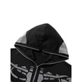 thumbnail image 6 of Aunavey Women Y2K Oversized Zip Up Hoodie Graphic Skeleton Skull Gothic Sweatshirt Hooded Jacket, 6 of 8