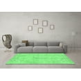 thumbnail image 3 of Ahgly Company Indoor Square Abstract Emerald Green Modern Area Rugs, 7' Square, 3 of 4