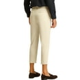 thumbnail image 3 of INSPIRE CHIC Men's Cropped Pants Skinny Pleated Front Ankle Length Dress Pants 28 Beige, 3 of 6