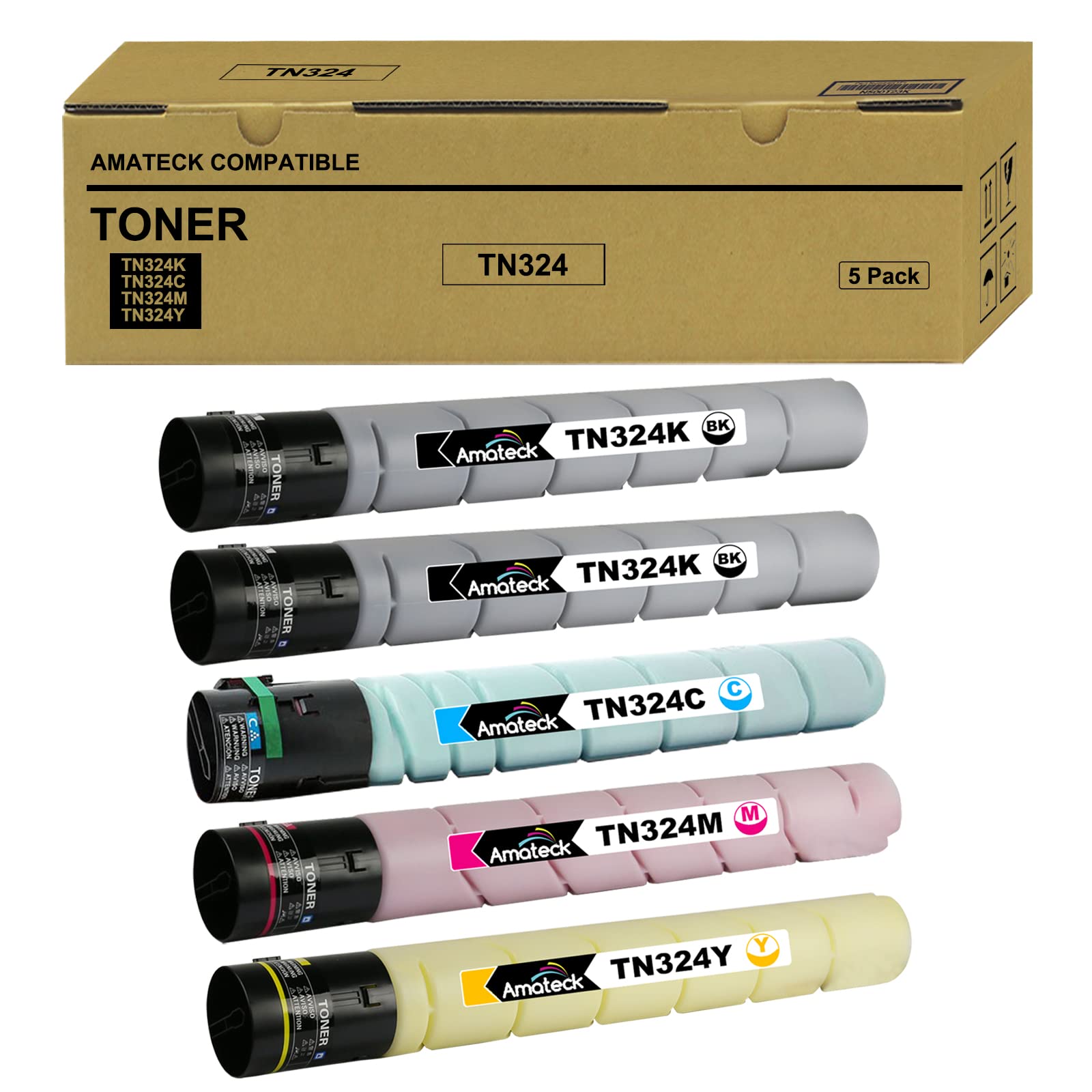 Amateck Compatible Toner Cartridge Replacement for Konica Minolta ...