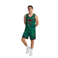 thumbnail image 2 of Basketball Jersey Set for Boys, "GOAT" Camo Basketball Jersey & Shorts Set, "Vineland Thorns" Team Uniform for Youth & Adults - Breathable Casual Athletic Sportswear(Youth L), 2 of 10