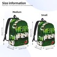 thumbnail image 2 of Vsdgher Merry Christmas Print Canvas Backpack Travel Rucksack Unisex Knapsack 15.7/17.7Inch Laptop Backpack for Work,College-Small, 2 of 5