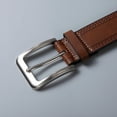 thumbnail image 3 of keepw Ceinture Douce pour Hommes Texture Tendance avec Style Soigné, Résistante à l'Usure, Tressée, Café 115cm, 3 of 6