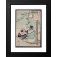 thumbnail image 2 of Tsukioka Yoshitoshi 11x14 Black Modern Framed Museum Art Print Titled - Yuga Dan Noryo Zu (1880), 2 of 5