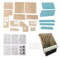 thumbnail image 4 of Miniature House Model Log Cabin Diorama Building Set Wooden DIY Assembly for Hobbyists and Collectors Scene, 4 of 9