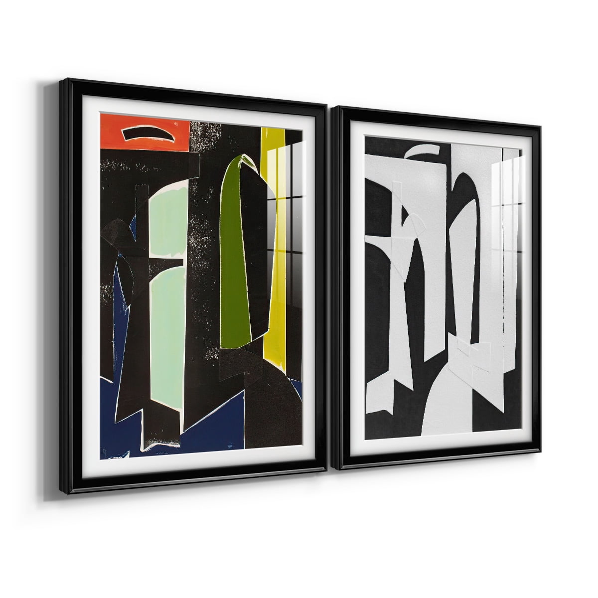 Wexford Home Spanish Arches Premium Framed Print, 26.5" x 36.5" - Ready to Hang, Black (Set of 2)