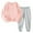 Pink1, variant on Diufon Toddler Kids Clothes Set Infant Boys Girls Long Sleeve Crewneck Sweatshirt and Pants with Pockets Outfit